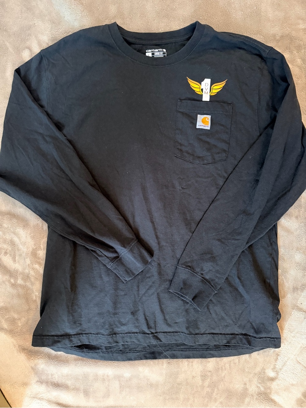 Carhartt Black Long Sleeve Pocket